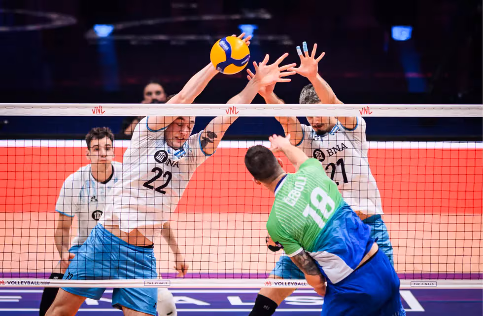 VNL: Argentina tuvo un match point ante Eslovenia, pero quedó a las puertas de la semifinal