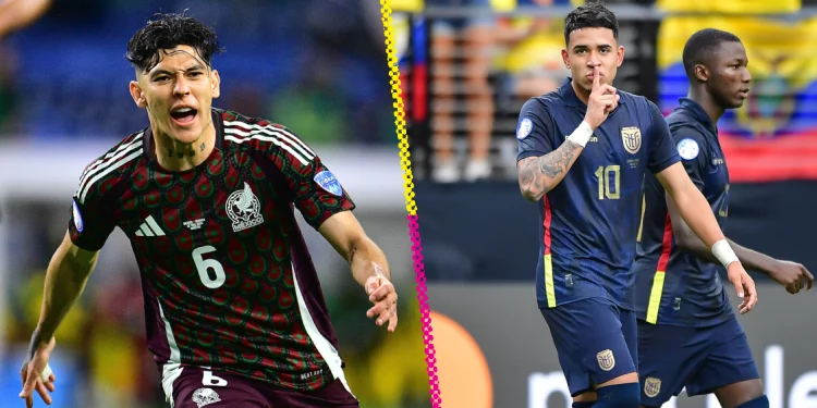 Ecuador y México, mano a mano por la clasificación a cuartos de final