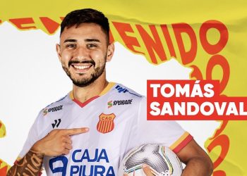 Tomás Sandoval fue presentado como nuevo jugador de Atlético Grau de Perú