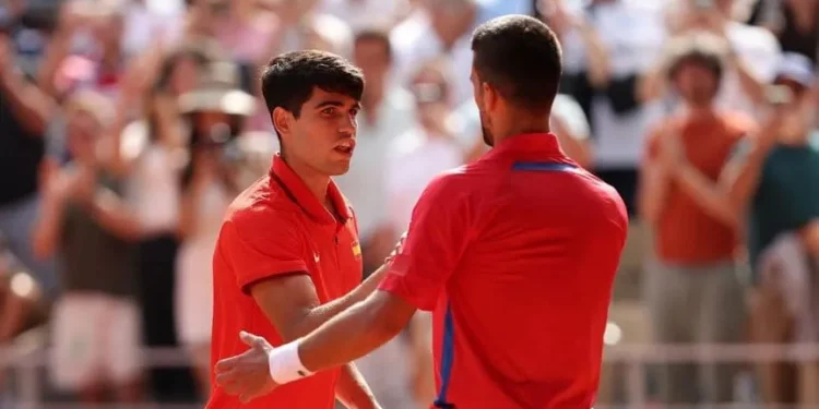 Novak Djokovic le dedicó un posteo a Carlos Alcaraz tras la final por el oro en París