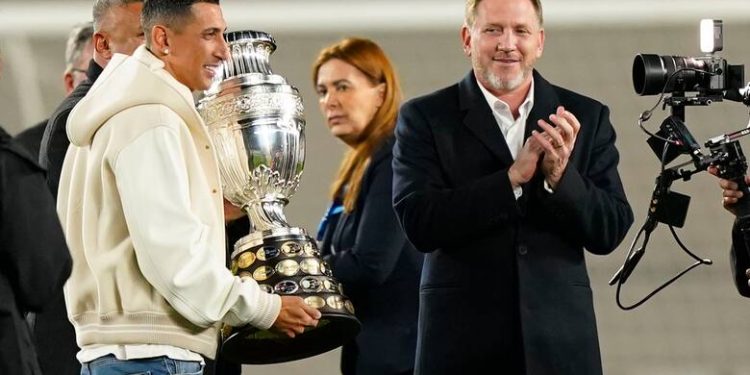 Así fue el homenaje a Ángel Di María en la previa de Argentina-Chile