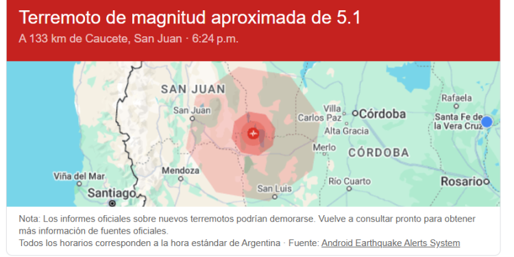 Terremoto de 6.0 en San Luis