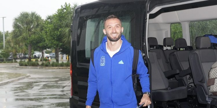 German Pezzella se sumó a la concentración de la Selección Argentina