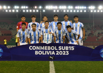 Argentina empató sobre la hora ante Ecuador por la tercera fecha de la Conmebol Sub15