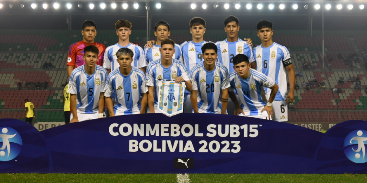 Argentina empató sobre la hora ante Ecuador por la tercera fecha de la Conmebol Sub15