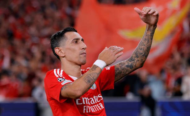 Con un nivel espectacular, Di María anotó un gol en la goleada de Benfica ante Atlético Madrid de Simeone