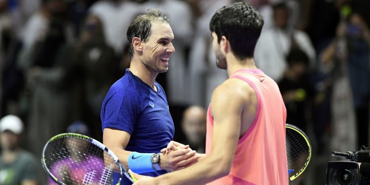 Alcaraz venció a Nadal en una exhibición en las semifinales de la Six King Slam