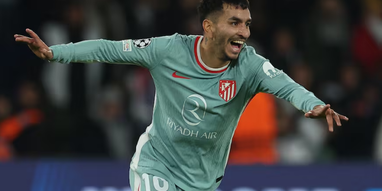 Ángel Correa le dio la victoria en el final a Atlético Madrid frente al PSG