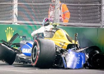 Colapinto chocó feo en la clasificación del GP de Las Vegas: ¿y ahora?