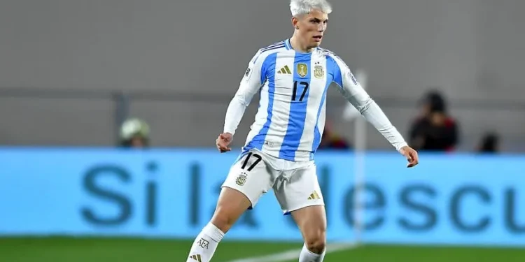 Alejandro Garnacho habló sobre su adaptación a la Selección Argentina