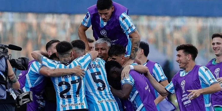 Nardoni se acordó de Unión en pleno festejo con Racing