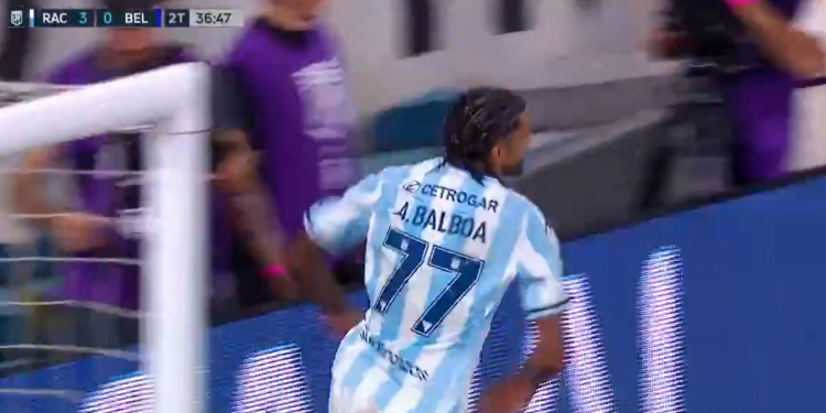 Balboa cerró la goleada de Racing ante Belgrano