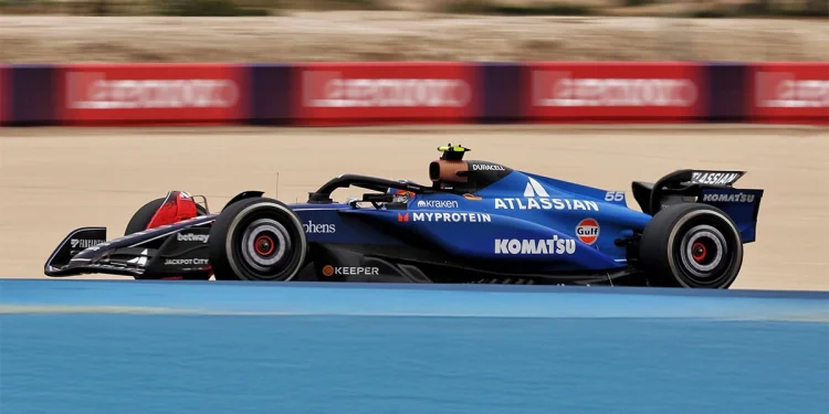 Sainz y Williams dominaron el segundo día de test de Fórmula 1 en Bahréin