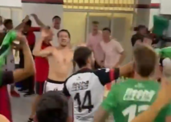 Video: el festejo de los jugadores de Colón en el vestuario
