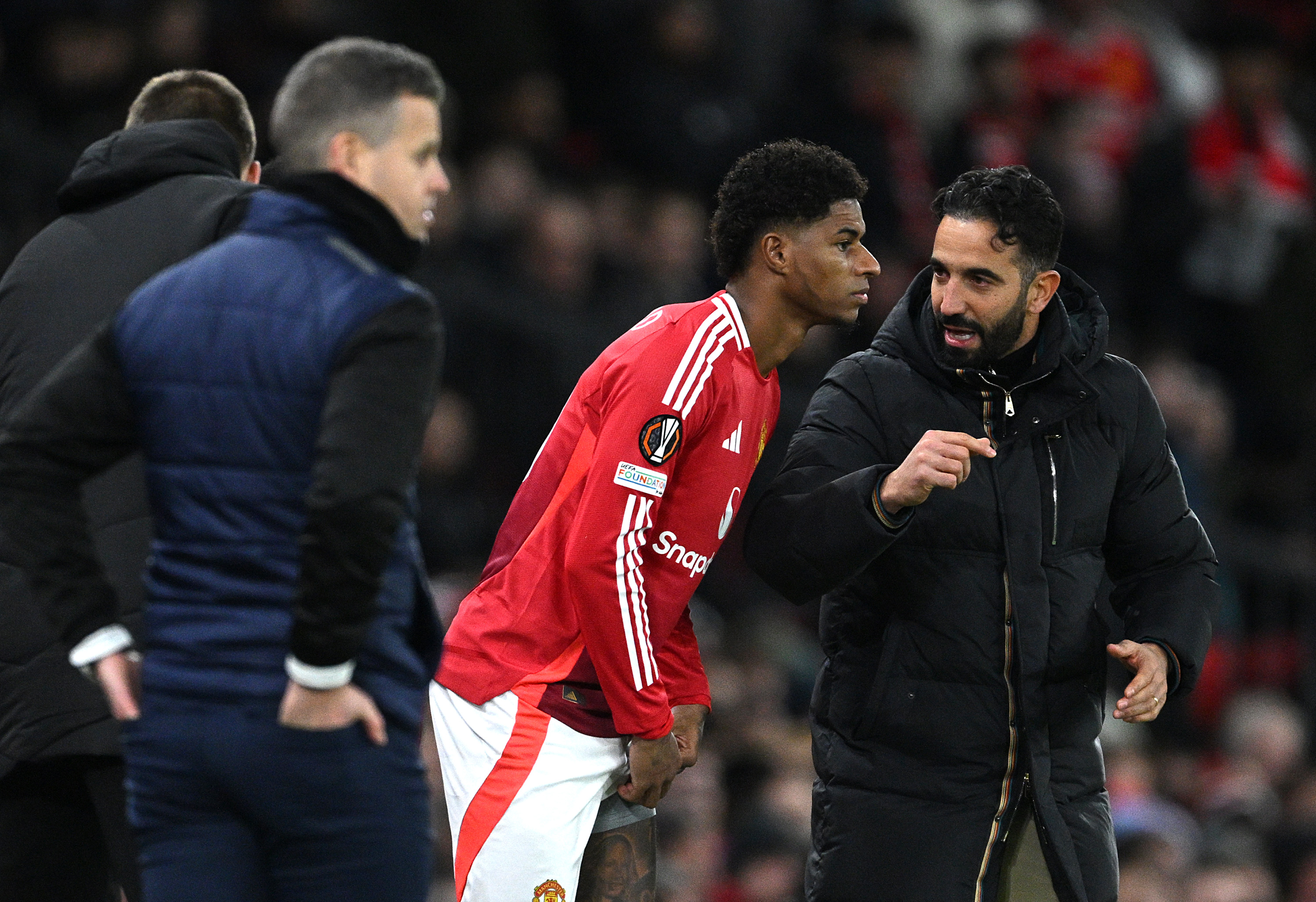 El delantero del Manchester United Marcus Rashford fue prestado recientemente a Aston Villa