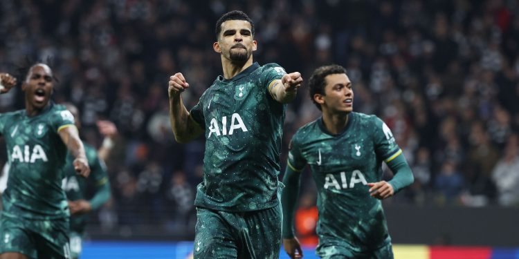 UEFA Europa League Última como Dominic Solanke asegura una victoria agregada de 2-1 para enviar a los Spurs a los últimos cuatro