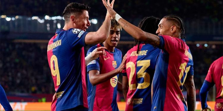 Barcelona goleó a Borussia Dortmund y dio un gran paso a semis