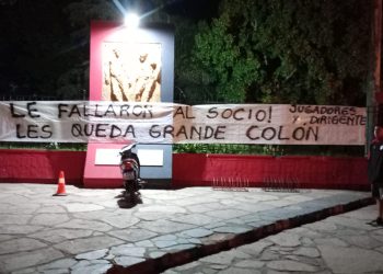 Otra bandera contra los jugadores y la dirigencia de Colón