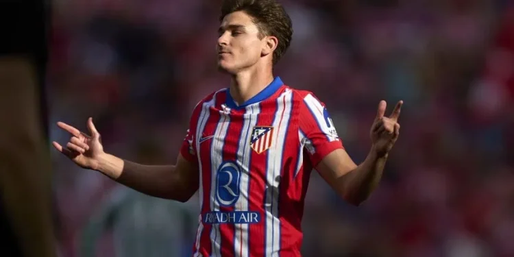 Doblete de Julián Álvarez para la goleada de Atlético de Madrid sobre Betis