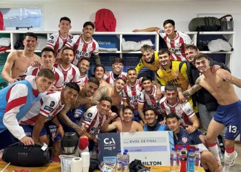 La intimidad del festejo Tatengue en el vestuario