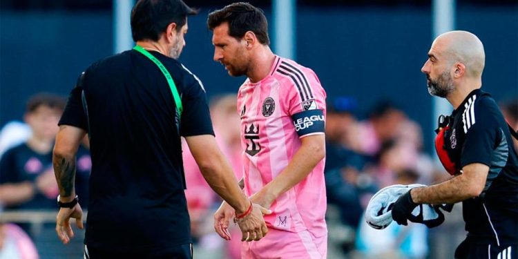 Parte médico oficial: Inter Miami confirmó la lesión de Messi 