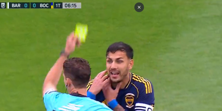 Paredes fue amonestado en Boca y estará disponible para el Superclásico contra River