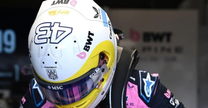 El nuevo casco de Colapinto en homenaje a un hito argentino