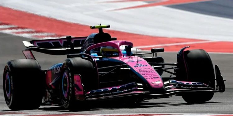 Colapinto finalizó 16º la práctica del GP de Estados Unidos