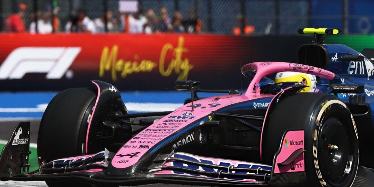 Colapinto se metió entre los 10 mejores de la FP1 del GP de México