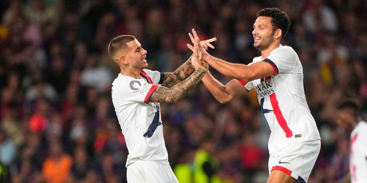 París-Saint Germain se plantó y festejó ante Barcelona por la Champions