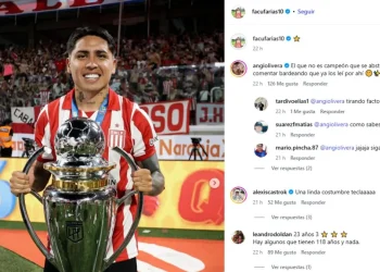 “El que no es campeón que se abstenga…», el picante mensaje de la esposa de Farías