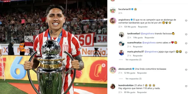 “El que no es campeón que se abstenga…», el picante mensaje de la esposa de Farías