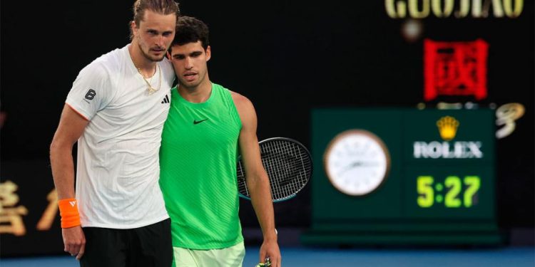 Alcaraz eliminó a Zverev y se metió en la final del Abierto de Australia