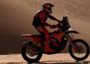 Dakar 2026: Benavides perdió la punta en motos y cayó al tercer puesto