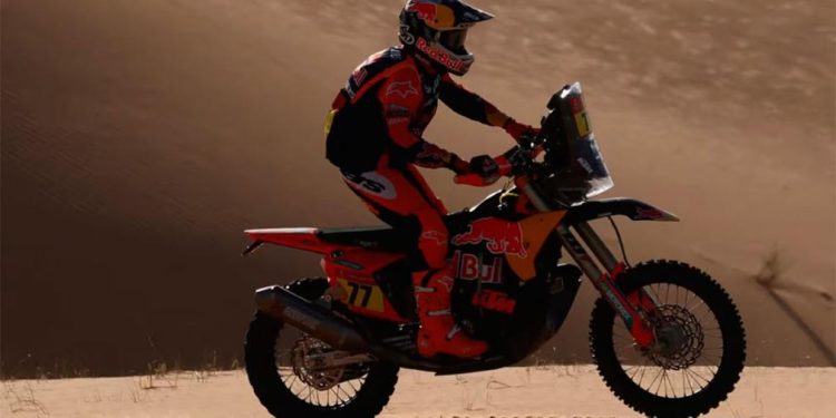 Dakar 2026: Benavides perdió la punta en motos y cayó al tercer puesto