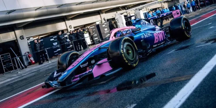 Colapinto hizo tiempo récord y terminó segundo en el test de Barcelona de la F1