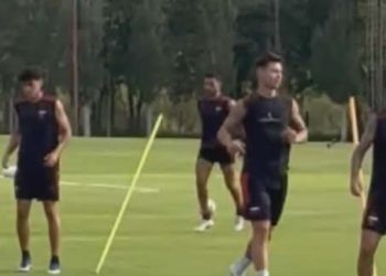 Y un día volvió el campeón a entrenar en Colón