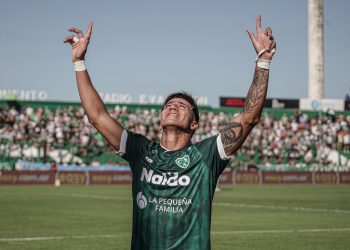 Otro gol de Marabel en Sarmiento: ya tiene más que cualquier delantero de Unión
