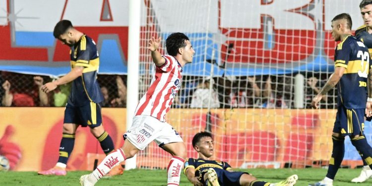 ST: Unión empata 1 a 1 con Boca, goles de Palacios y Merentiel