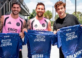 Franco Colapinto cumplió su sueño y estuvo con Messi